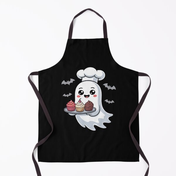 Item preview, Cute Ghost Chef Baker Halloween Spooky Baking Costume designed and sold by KingsLife1994.