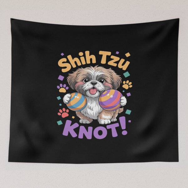 Item preview, Cute Loveable Shih Tzu Knot Dog Mom Not Puppy Dad designed and sold by KingsLife1994.