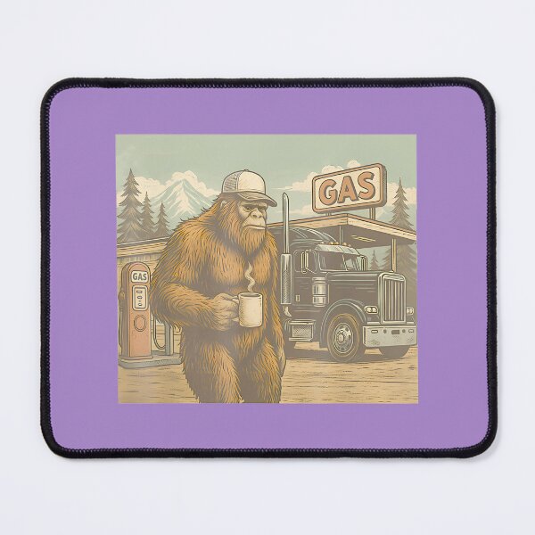 Item preview, Bigfoot Trucker Coffee Break By Merch, Limited Edition, Perfect Gift For You And Friends designed and sold by Shelby Hines.