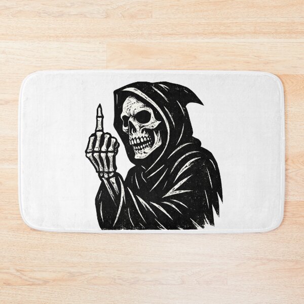Item preview, Grim Reaper Grunge Skull Dark Gothic Brush Art designed and sold by kaleevfidonea.