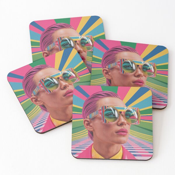 Item preview, Rainbow Pop Art Portrait with Bold Style designed and sold by Arjen Roos.