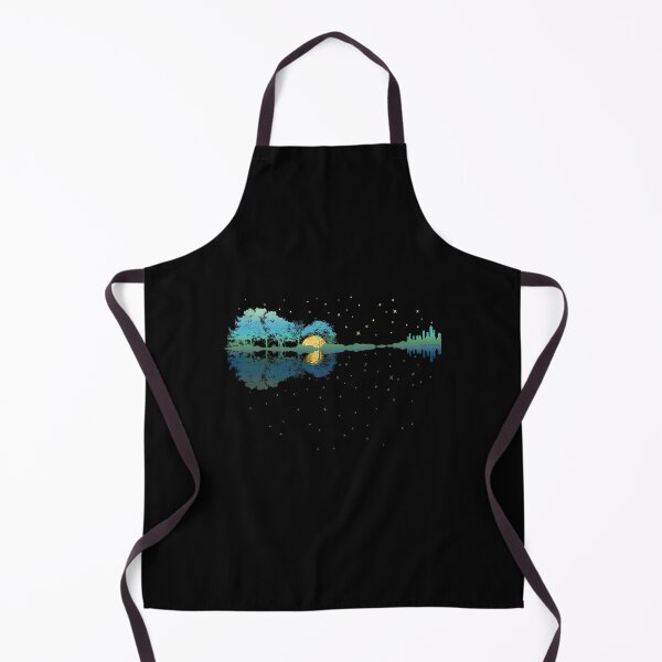 Item preview, Guitar Lake Reflections Night Sky and Moon Guitar designed and sold by ekoenebrqp6.