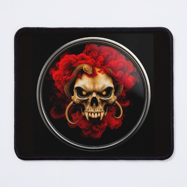 Item preview, Creepy Skull Face in a Medusa style  designed and sold by Henrybubbles400.