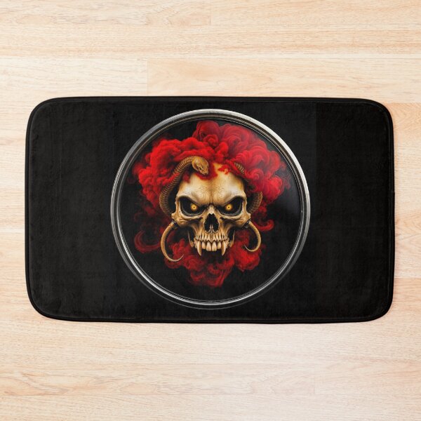 Item preview, Creepy Skull Face in a Medusa style  designed and sold by Henrybubbles400.