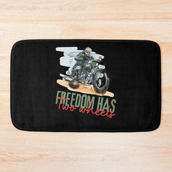 Item preview, Redbubble - Freedom has two wheels -Premium motorcycling  designed and sold by IronClaw-POD.