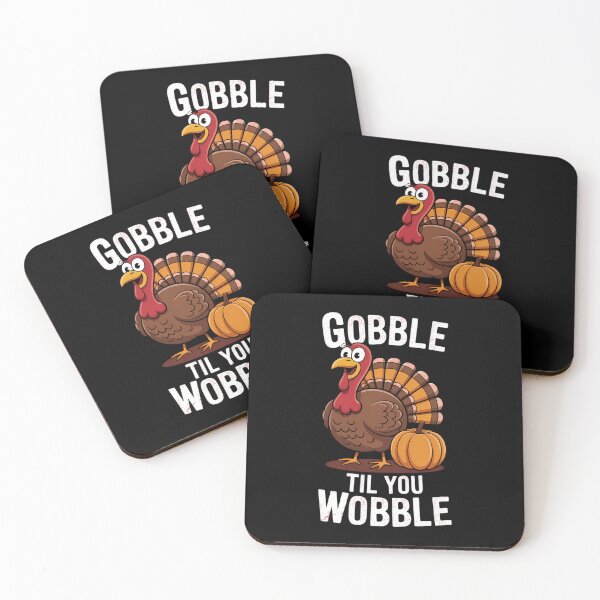 Item preview, Gobble Till You Wobble Happy Thanksgiving Turkey Pumpkin Day designed and sold by LeeEvans222.