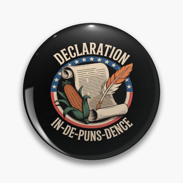 Item preview, Declaration of In-de-puns-dence USA Flag America 4th Of July designed and sold by BlackStars3Neon.