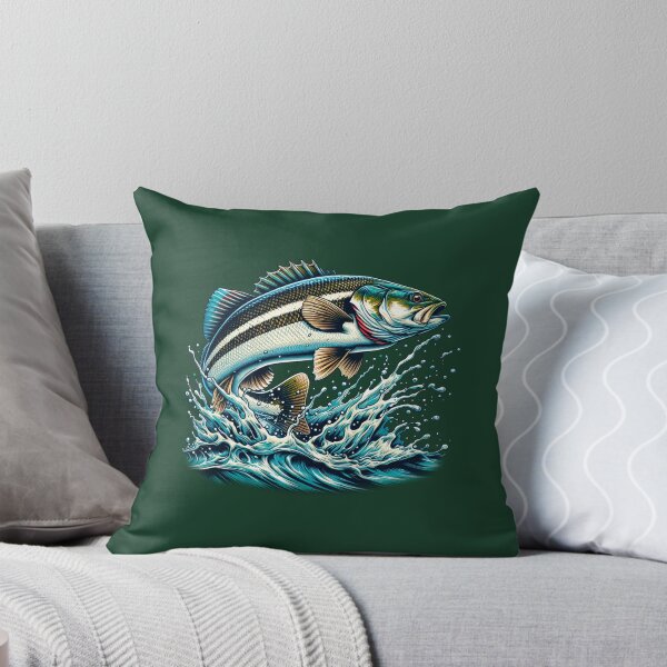 Item preview, Jumping Largemouth Bass Predator Angler designed and sold by Ecmoprints.