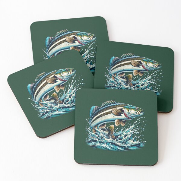 Item preview, Jumping Largemouth Bass Predator Angler designed and sold by Ecmoprints.
