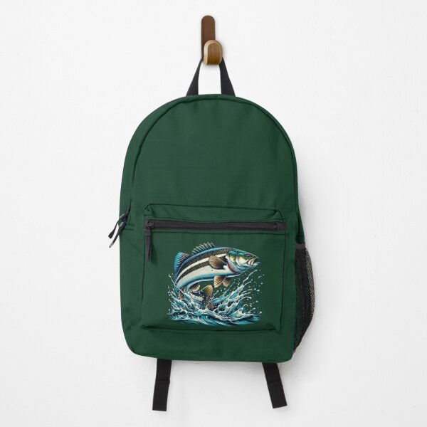 Item preview, Jumping Largemouth Bass Predator Angler designed and sold by Ecmoprints.