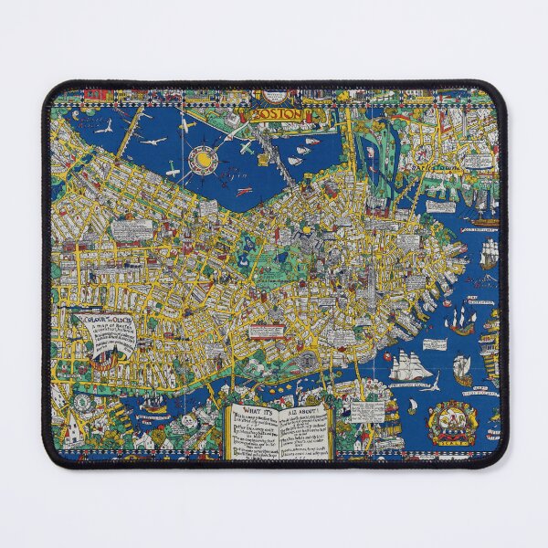 Item preview, old city a map of Boston designed and sold by tony4urban.