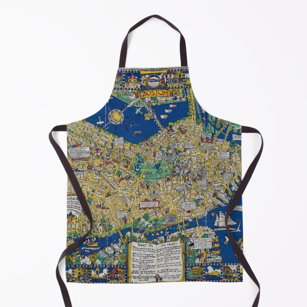 Item preview, old city a map of Boston designed and sold by tony4urban.