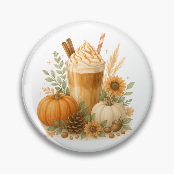 Artikelvorschau, Pumpkin Spice Latte Fall Aesthetic – Gemütlicher Herbstkaffee mit Kürbissen und Sonnenblumen entworfen und verkauft von Sixtinebzh.