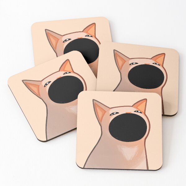 Item preview, Funny Meme Cat Illustration with Big Open Mouth - Void Cat Screaming designed and sold by magdalenanegra.
