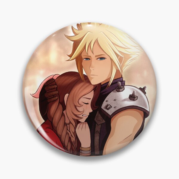 Item preview, Aerith and Cloud Embrace in the Church designed and sold by RyMoltArt.