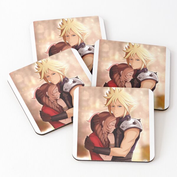 Item preview, Aerith and Cloud Embrace in the Church designed and sold by RyMoltArt.