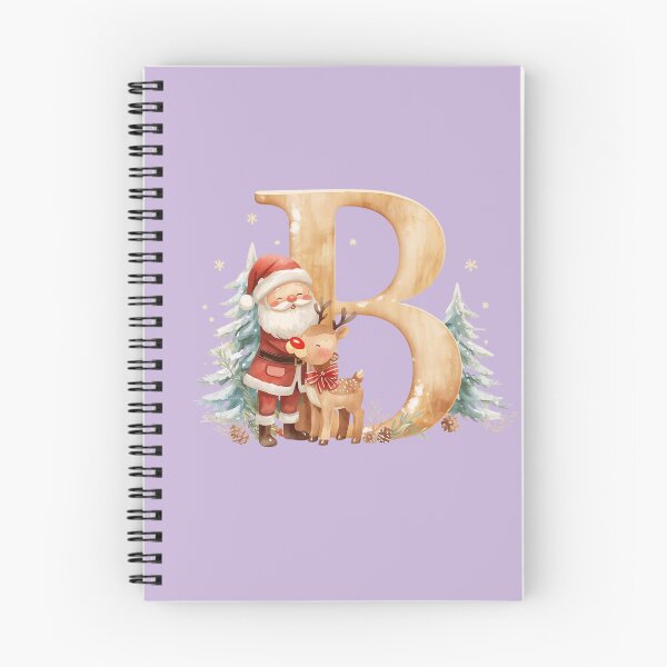 Item preview, Cute Santa & Reindeer Monogram Letter B – Festive Christmas Holiday Design for Gifts & Decor designed and sold by AmenAlways.