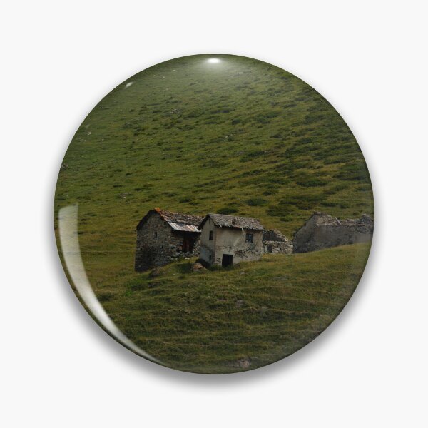 Item preview, Rustic Alpine Stone Huts in Verdant Meadow designed and sold by asun5.