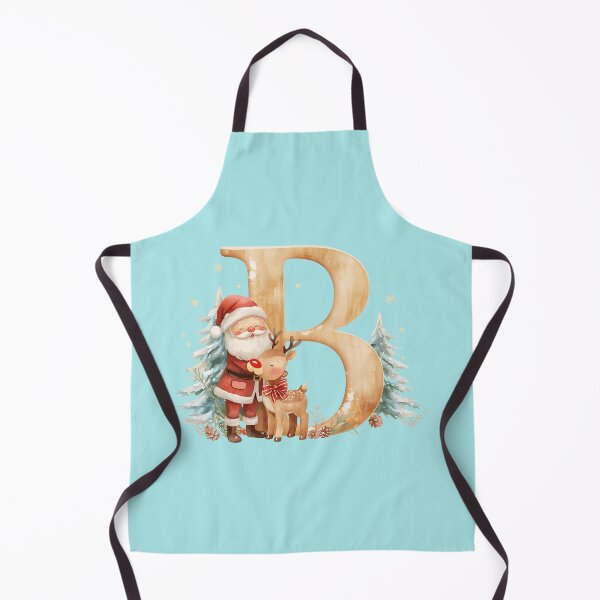 Item preview, Cute Santa & Reindeer Monogram Letter B – Festive Christmas Holiday Design for Gifts & Decor designed and sold by AmenAlways.