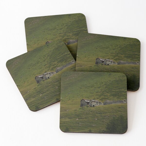 Item preview, Rustic Alpine Stone Huts in Verdant Meadow designed and sold by asun5.