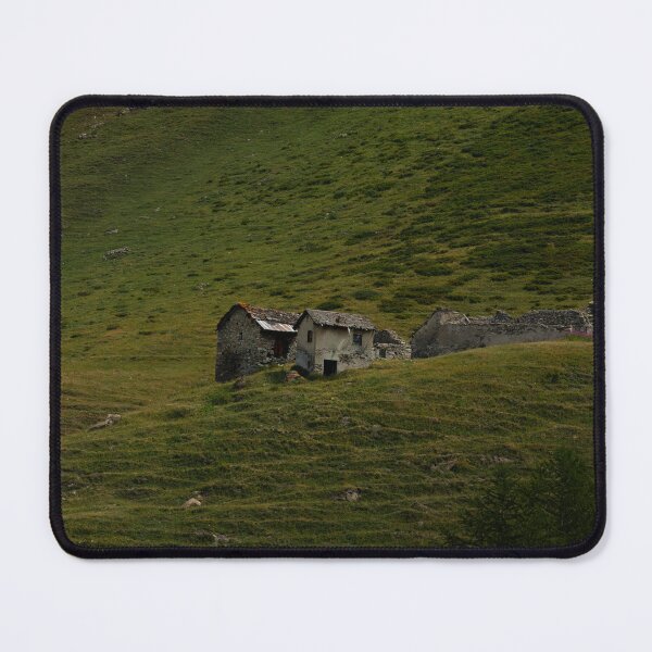 Item preview, Rustic Alpine Stone Huts in Verdant Meadow designed and sold by asun5.