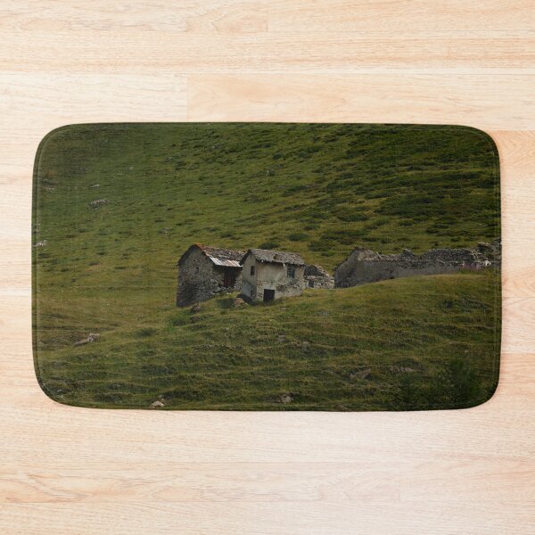 Item preview, Rustic Alpine Stone Huts in Verdant Meadow designed and sold by asun5.