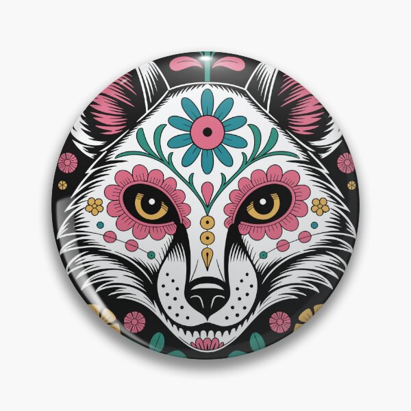 Artikelvorschau, Blumen-Zuckerschädel-Fuchs entworfen und verkauft von Creative League Ignite.