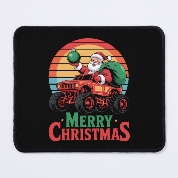 Item preview, Merry Christmas Santa Monster Truck Xmas designed and sold by CookWorldLaughs.