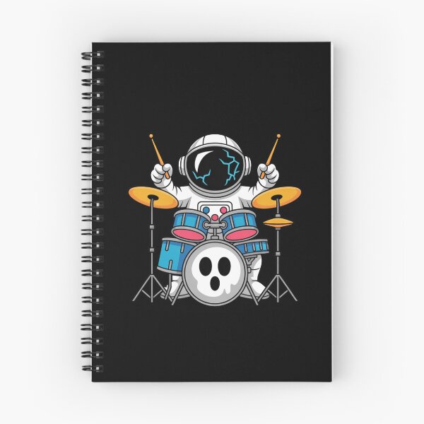 Item preview, Ghost Drum Astronaut T-Shirt – Funny Halloween Music Space Design designed and sold by ColorSplash123.