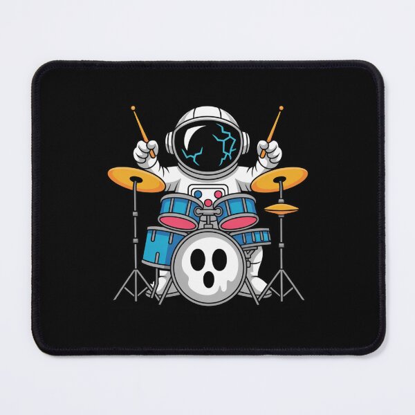 Item preview, Ghost Drum Astronaut T-Shirt – Funny Halloween Music Space Design designed and sold by ColorSplash123.