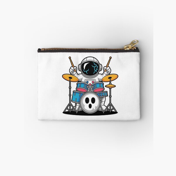 Item preview, Ghost Drum Astronaut T-Shirt – Funny Halloween Music Space Design designed and sold by ColorSplash123.