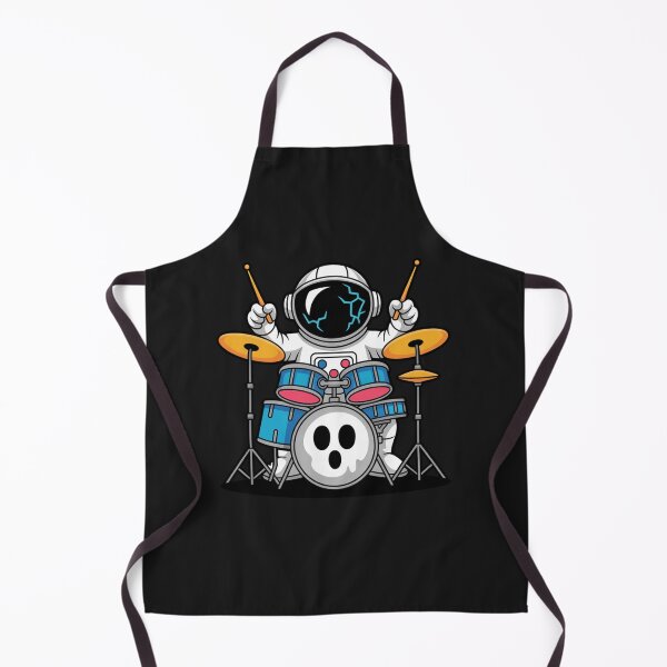 Item preview, Ghost Drum Astronaut T-Shirt – Funny Halloween Music Space Design designed and sold by ColorSplash123.