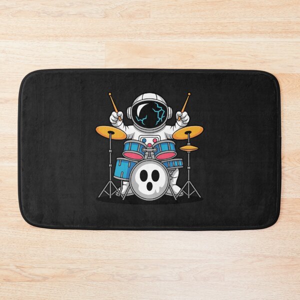 Item preview, Ghost Drum Astronaut T-Shirt – Funny Halloween Music Space Design designed and sold by ColorSplash123.