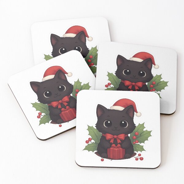Item preview, Festive Kitten with Christmas designed and sold by Cat-loveparttime.