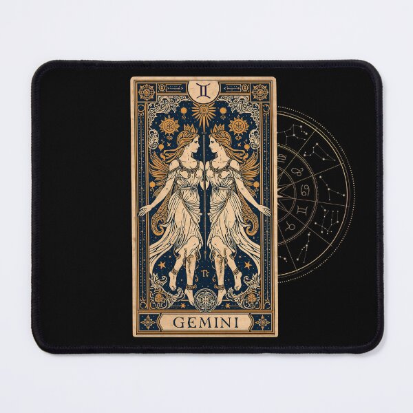 Item preview, zodiac signs, gemini, vintage card, a gift for everyone, designed and sold by miro-bob-design.