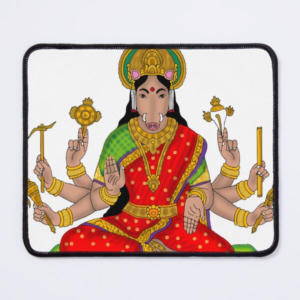 Item preview, Varahi Devi on Golden Throne | Goddess Varahi Divine Art | Spiritual Shakti Artwork designed and sold by Harshit_Digital_Arts.