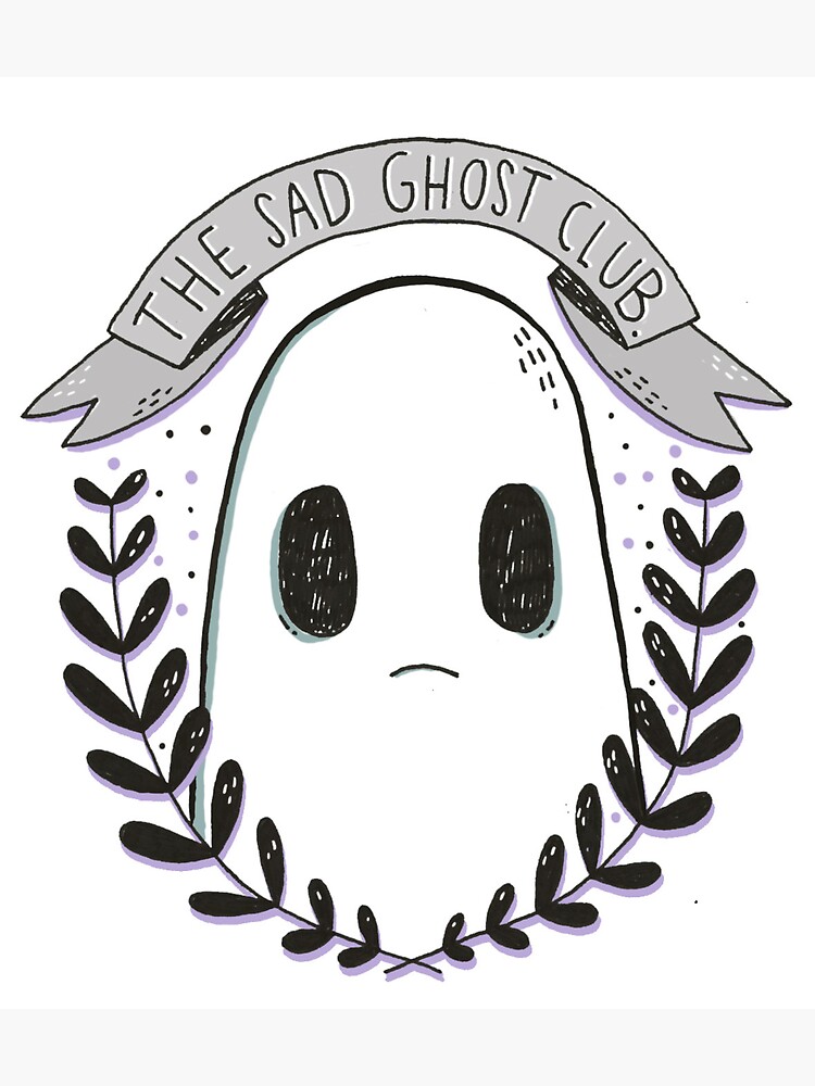 sad ghost club plush
