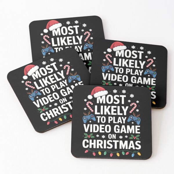 Item preview, Most Likely to Play Video Games On Christmas Family designed and sold by CookWorldLaughs.