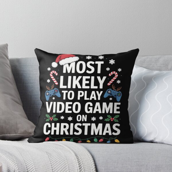 Item preview, Most Likely to Play Video Games On Christmas Family designed and sold by CookWorldLaughs.