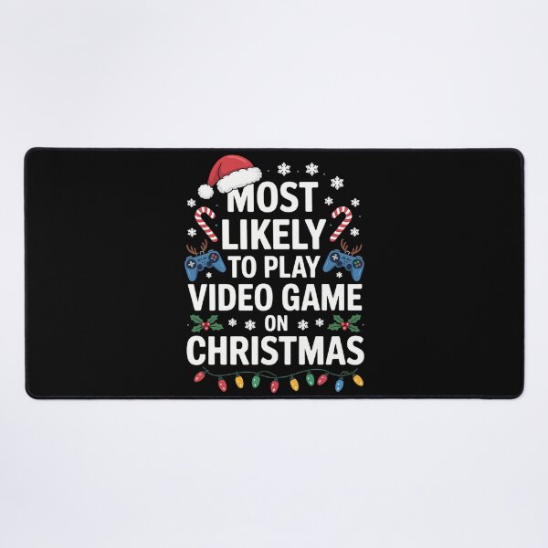 Item preview, Most Likely to Play Video Games On Christmas Family designed and sold by CookWorldLaughs.