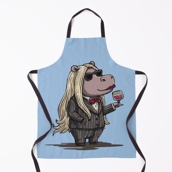 Item preview, Hippo in Suit Design designed and sold by idgafstudio.ch.