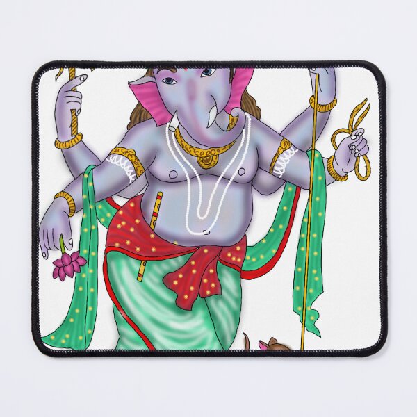 Item preview, Lord Ganesha in Krishna Swaroop | Unique Hindu Digital Artwork | Devotional Wall Art designed and sold by Harshit_Digital_Arts.