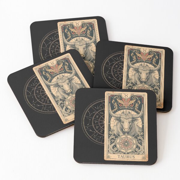 Item preview, zodiac signs, taurus, vintage card, a gift for everyone, designed and sold by miro-bob-design.