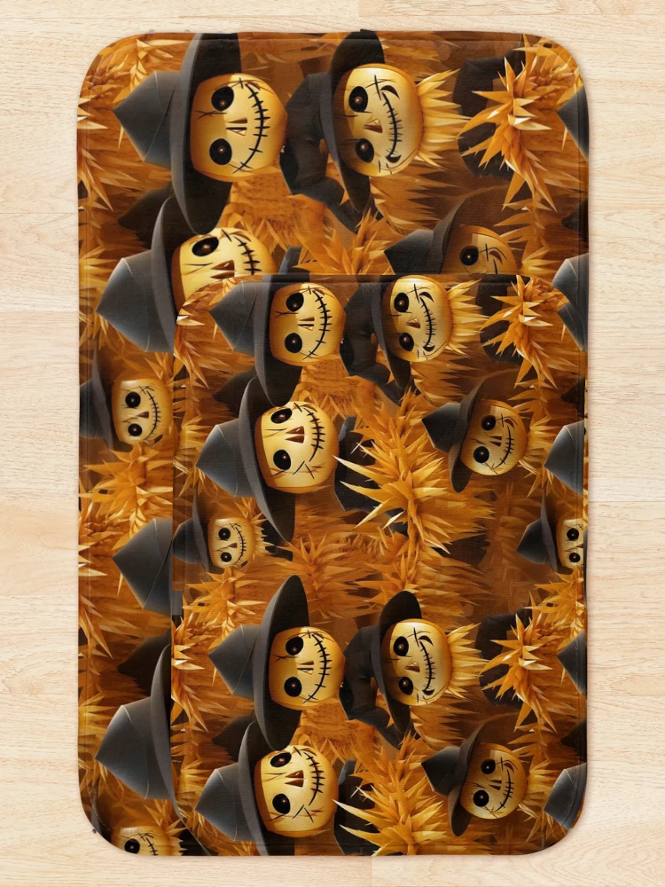 Thumbnail 5 of 6, Bath Mat, Halloween - Pattern V4 designed and sold by RWT-Design.