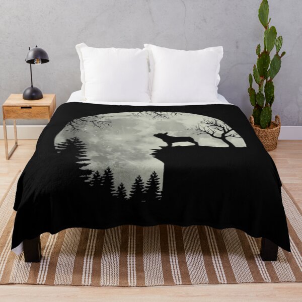 Item preview, Halloween Dog Frenchie Tee Frenchie Dog Moon Howl In Forest 		 designed and sold by riumdsdq5.