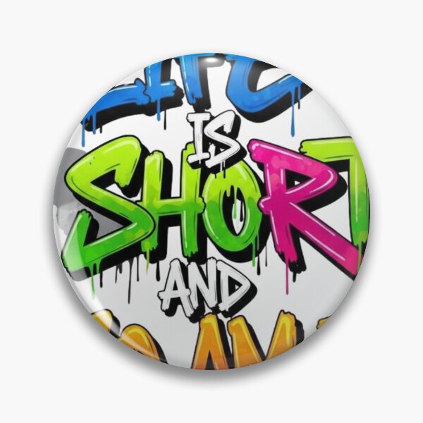 Item preview, Life is Short, So Am I - Stylish Script Typography designed and sold by HEL-GSHOP.