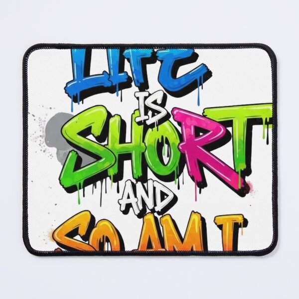 Item preview, Life is Short, So Am I - Stylish Script Typography designed and sold by HEL-GSHOP.
