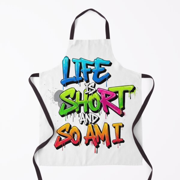 Item preview, Life is Short, So Am I - Stylish Script Typography designed and sold by HEL-GSHOP.