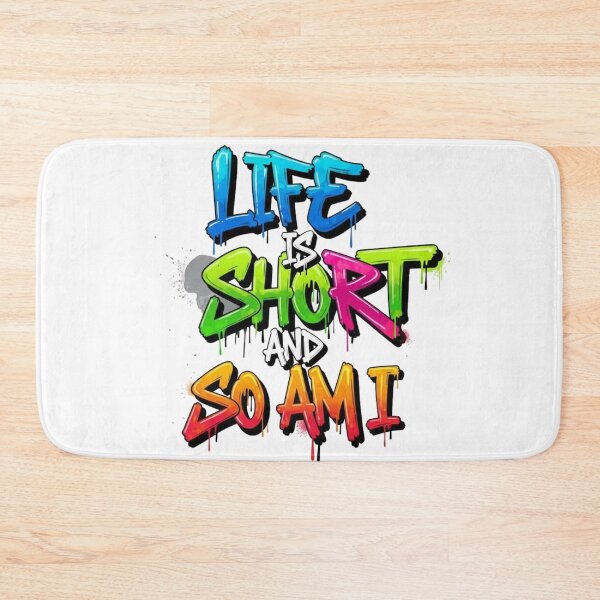 Item preview, Life is Short, So Am I - Stylish Script Typography designed and sold by HEL-GSHOP.