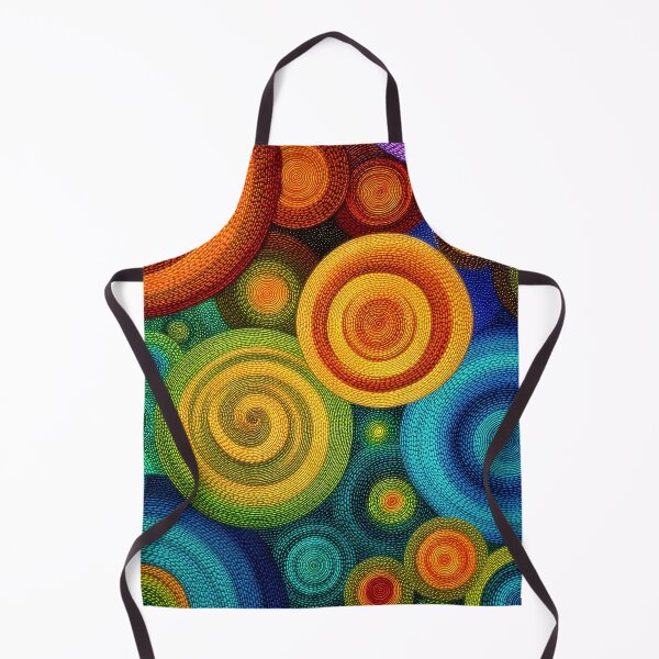 Item preview, Abstract concentric circles in vibrant multicolor layered composition designed and sold by Jirka Svetlik, Studio Illuvision.
